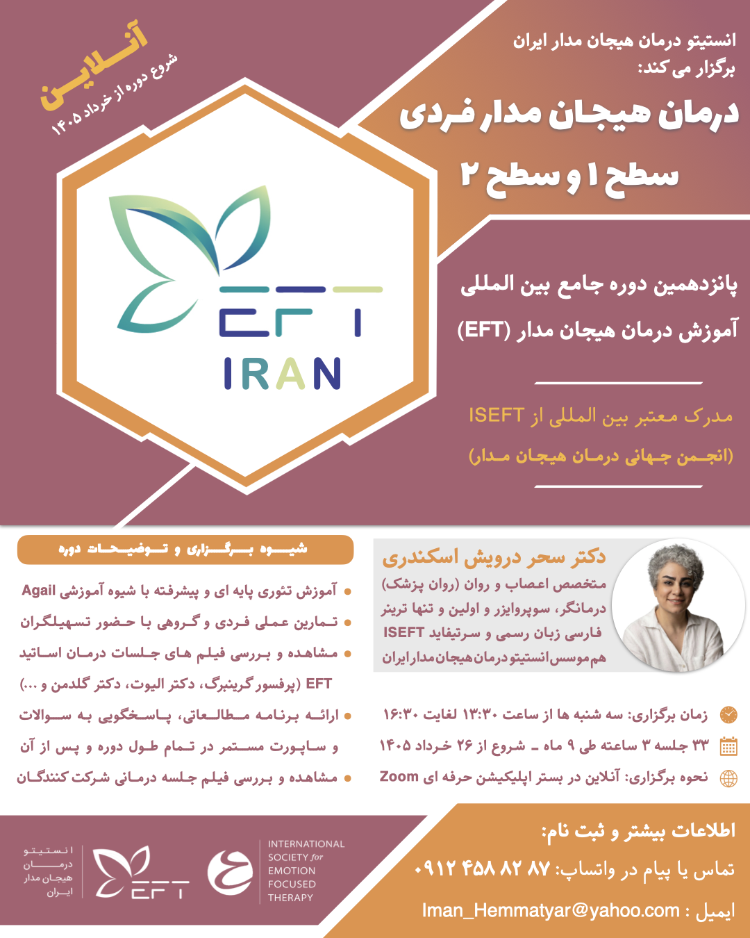 پانزدهمین دوره جامع بین المللی آموزش درمان هیجان م
